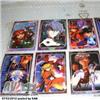 LOTTO TRADING CARD NEON GENESIS EVANGELION LAMINATI CM. 7 X 10 DA COLLEZIONE CARTE GIOCO 