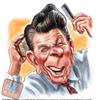 Figurina caricatura Ronald Reagan cerco