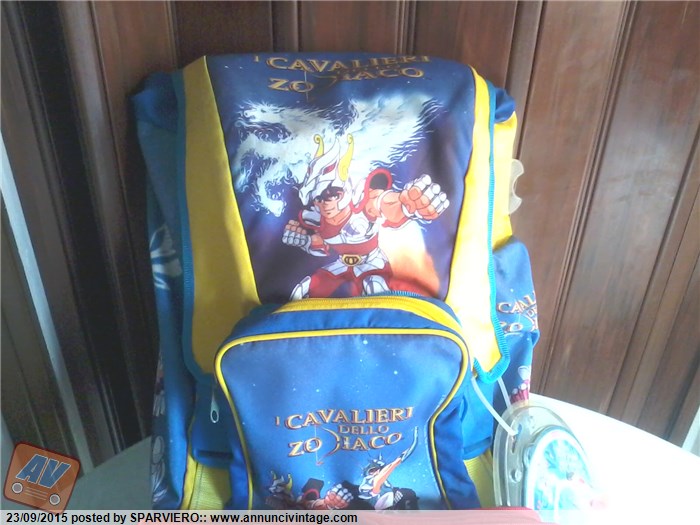 SET SCUOLA I CAVALIERI DELLO ZODIACO ZAINO ASTUCCIO DIARIO NUOVI AnnunciVintage Last