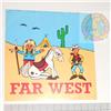 FAR WEST - 1992 ed pozzetto - orrendo librettino pieghevole tarocco Lucky Luke