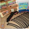 TRAIN VINTAGE TOY WITH RAILS TRENINO GIOCATTOLO VINTAGE CON BINARI T-208 WESTERN EXPRESS OVER 111 INCHES OF TRACK MIDNIGHT EXPRESS BATTERY POWERED FU