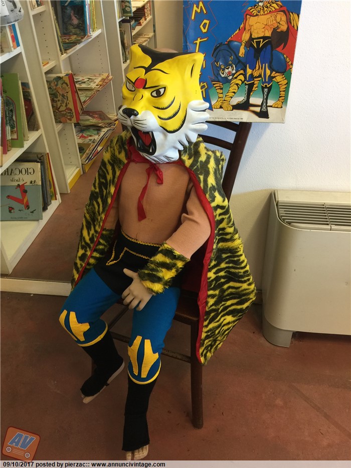 MASCHERA DI CARNEVALE UOMO TIGRE TOEI ANIMATION 1984 - VALUTO