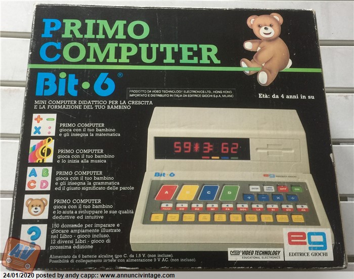 Primo Computer Bit 6 | AnnunciVintage.com/mercatino