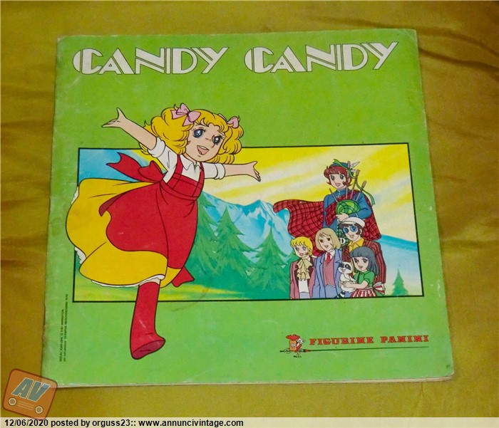 CANDY CANDY ALBUM FIGURINE PANINI INCOMPLETO `80 PRESENTI