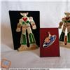 ATLAS UFO ROBOT GOLDRAKE - Fermacarte Quadretti Set Scrivania - Made in Italy 1978