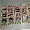Figurine lotto da 50 pacchetti sigillati Anni 70 Nick Carter Serie Supergulp mai aperte 