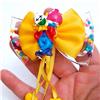 clown pagliaccio ex fermaglio per capelli fiocco kawaii anni 90