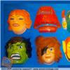 MASCHERE CARNEVALE HARLOCK HE-MAN SUPERMAN HULK ALTRI VINTAGE MINT `80