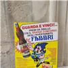 Fabbri Inventabibite Raro Cartello Pubblicitario Anni `80